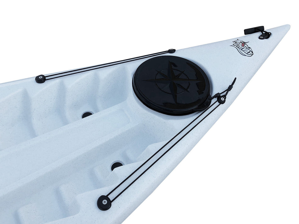 Kayak posto singolo Privat 2.0 Big Mama Kayak canoa monoposto 295 cm + 2 gavoni + 1 pagaia+ 1 seggiolino (FULL PACK) - ARANCIONE
