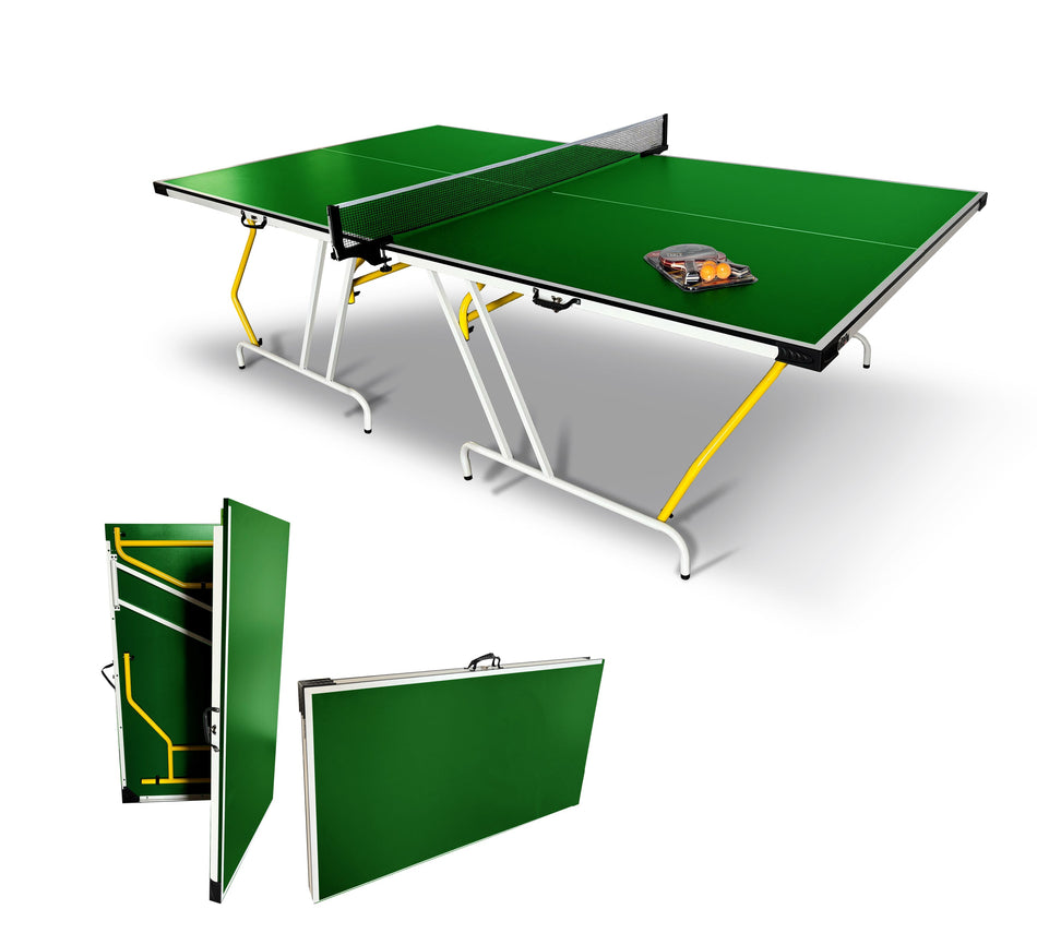 Ping pong Richiudibile urban play mod. light regolamentare,trasportabile in valigia, da interno, racchette e palline colore AZZURRO