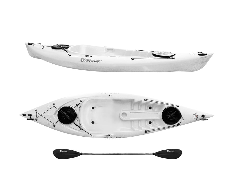 Canoa 1 posto Privat 2.0 Big Mama Kayak 295 cm + 2 gavoni + 1 pagaia in omaggio (PACK 1) - GRANIT