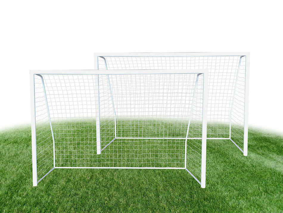 Coppia di Porte da calcio regolamentare PRO CHAMP 3 x 2 metri tubo extra large da 80 mm con rete inclusa - BIGAMMA