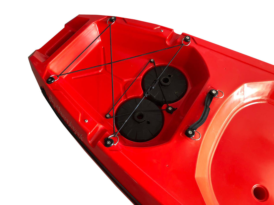 Kayak smontabile Split 1 Big Mama kayak con 2 ruote e 1 gavone, 1 seggiolino, 1 pagaia