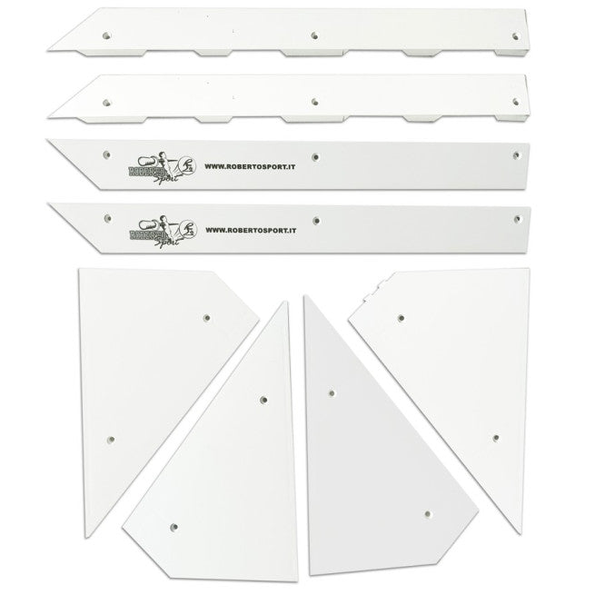 Serie fermavetro bianca serigrafata Roberto sport